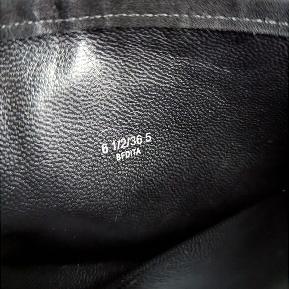 Brian Atwood Diva Black leather crystal embellished knee high riding boots 6.5 - Picture 10 of 10